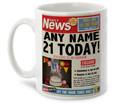 21st Birthday Present - Personalised Mug